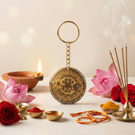 Sakura Magic Circle Pyrite Keychain - Aditya Kundali