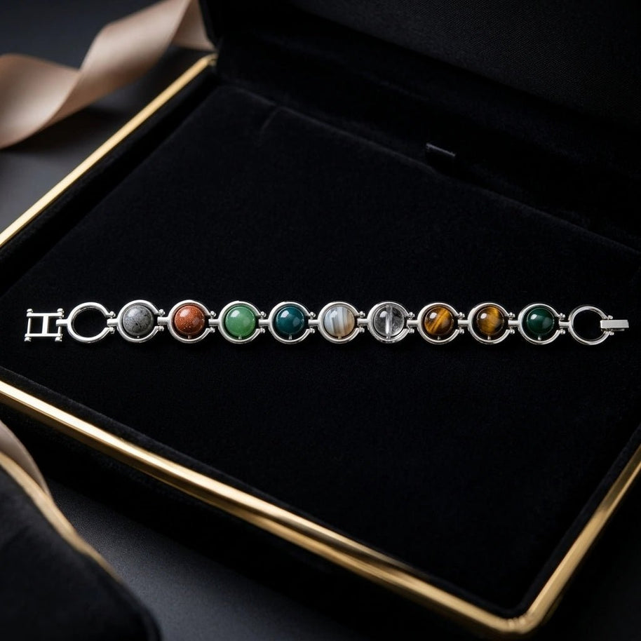 Seven Chakra Link Bracelet - Aditya Kundali