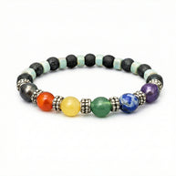 Seven Chakra With Lava Bracelet - Aditya Kundali