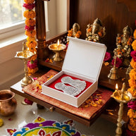 Silver Charan Paduka - Aditya Kundali