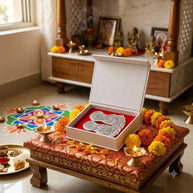 Silver Charan Paduka - Aditya Kundali
