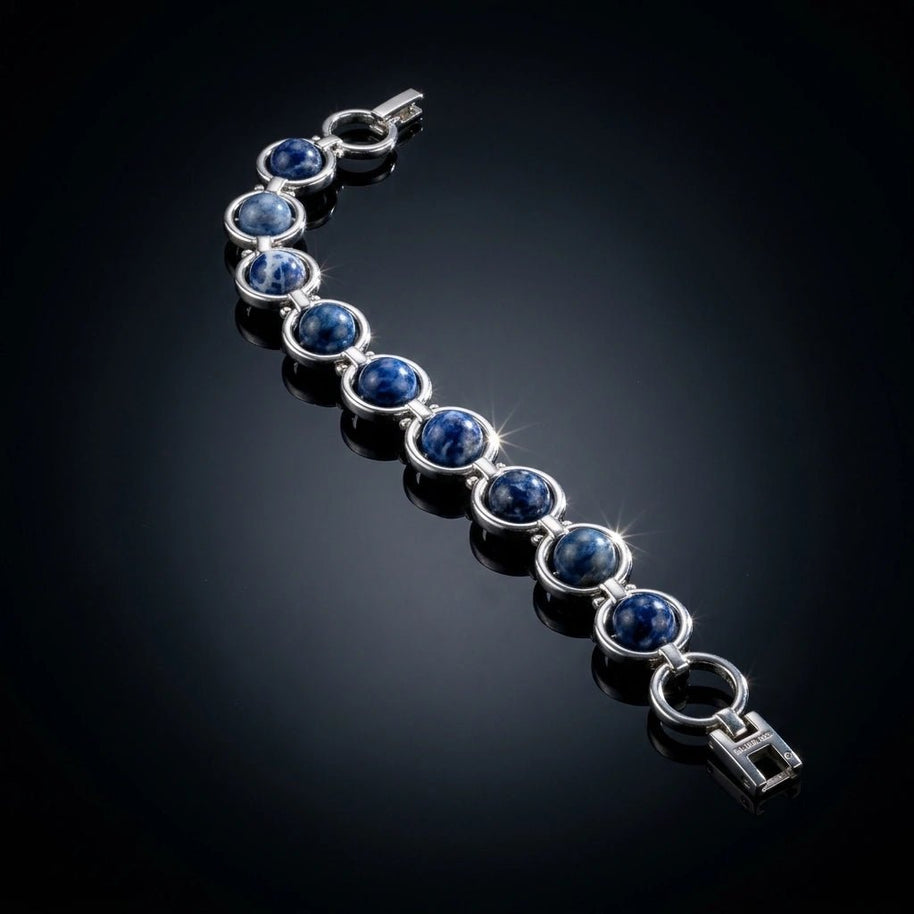 Sodalite Link Bracelet - Aditya Kundali