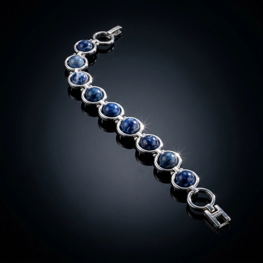 Sodalite Link Bracelet - Aditya Kundali