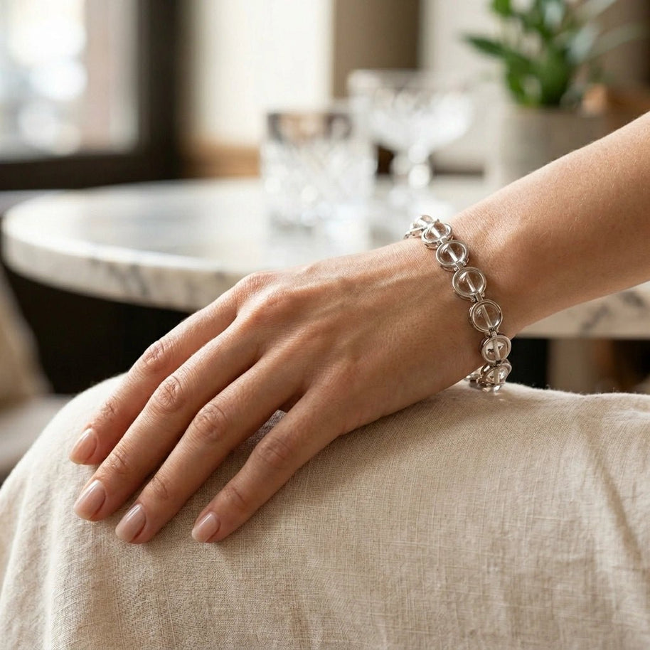 Sphatik Link Bracelet - Aditya Kundali