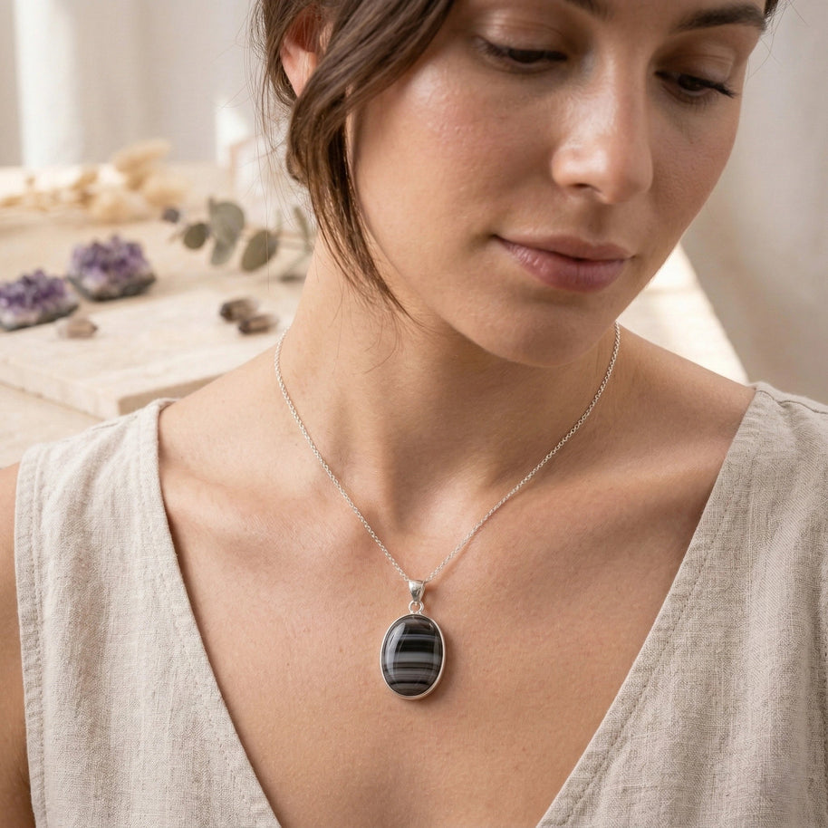 Sulemani Agate Pendant - Aditya Kundali