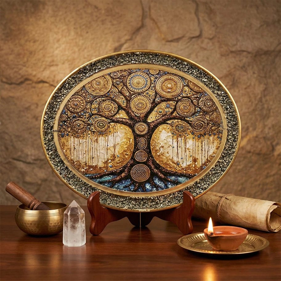 Tree Of Life Oval Frame - Aditya Kundali