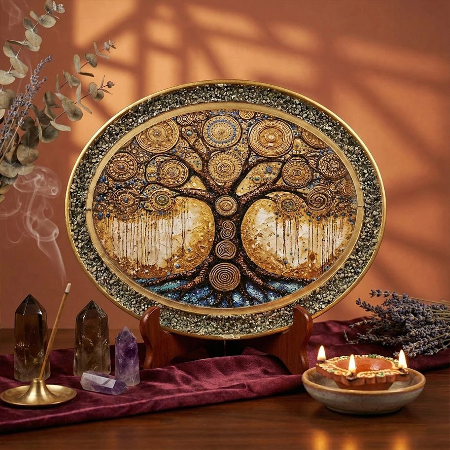 Tree Of Life Oval Frame - Aditya Kundali